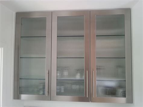 purchase stainless steel and glass cabinet doors|ss cupboard.